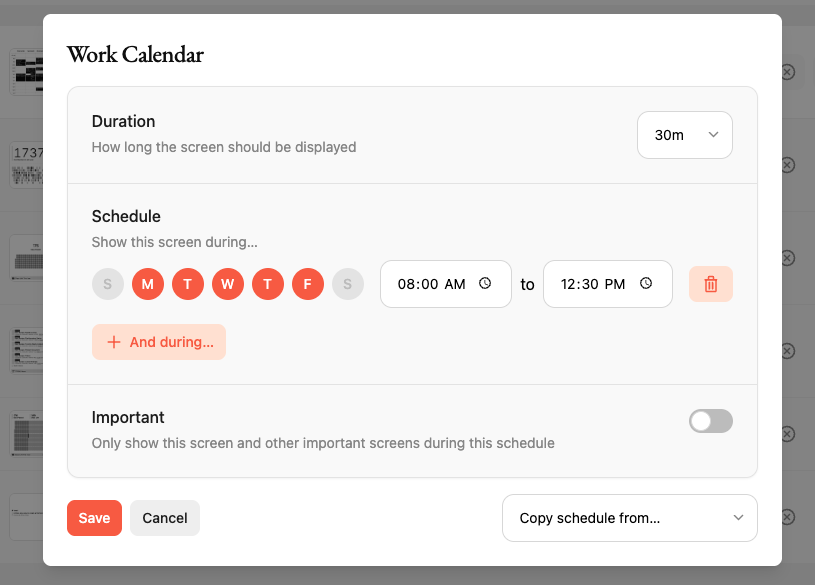 Scheduler in action